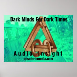 "Dark Minds For Dark Time" 36"x24" (90cm x 60cm) Poster
