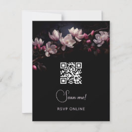 Dark Moody Floral Wedding | Scan Me  OSA Kort