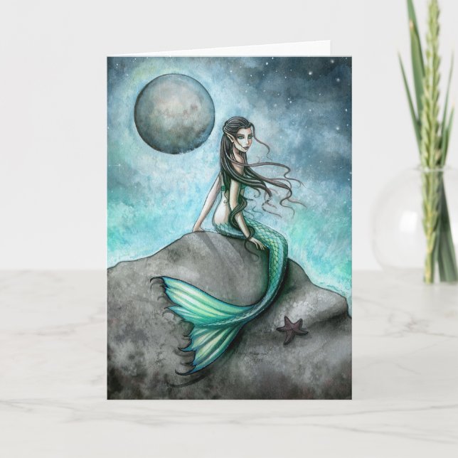 Dark Moon Mermaid-kort av Molly Harrison Kort (Framsida)