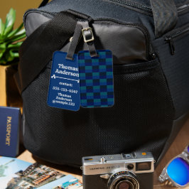 Dark Ocean at Night Colors Bagagebricka