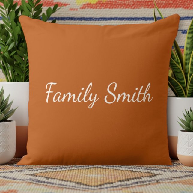 Dark Orange Decorative Pillow - Simple  Kudde (Skapare uppladdad)