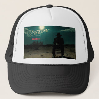 Dark Outlaw Sitting in the Desert Keps