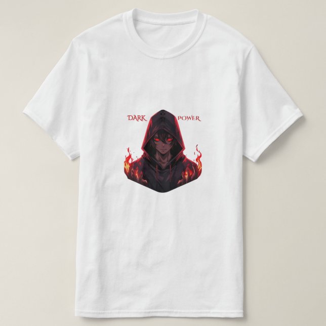 Dark power - Anime Force  T Shirt (Design framsida)
