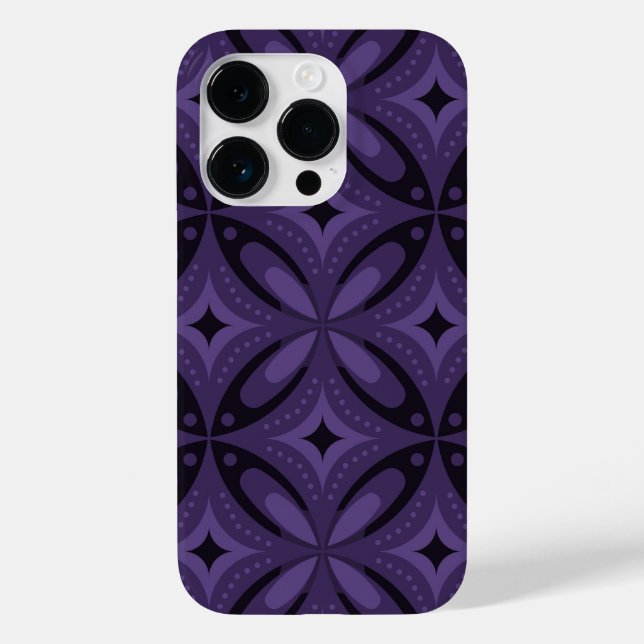Dark Purple Colored Retro Pattern (Baksida)