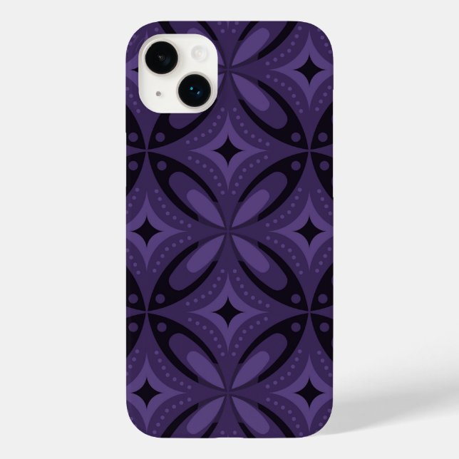 Dark Purple Colored Retro Pattern (Baksida)