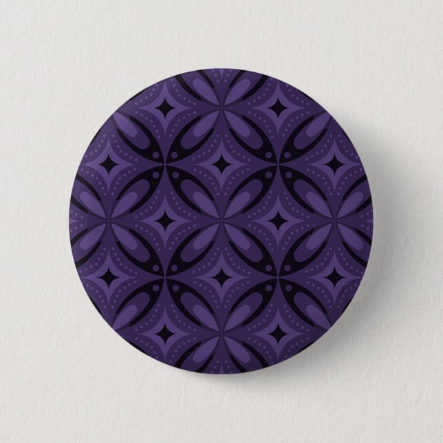 Dark Purple Colored Retro Pattern Knapp (Framsida)