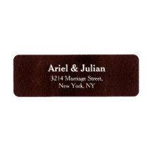 Dark Red Burgundy Wedding Return Address