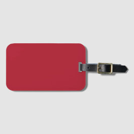 Dark Red Christmas Journey Classic Identity Bagagebricka