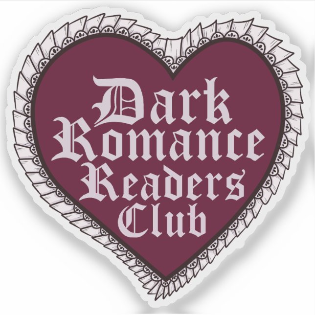 Dark Romance Läsarklubb Klistermärken (Framsida)