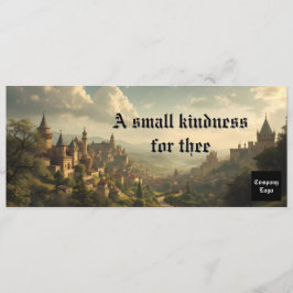 Dark Rustic Vintage Medieval Gift Certificate Spara Datumet