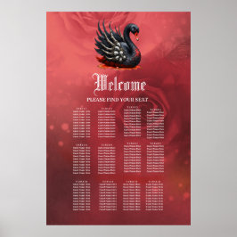 Dark Swan of Bones – Gothic Elegance  Poster