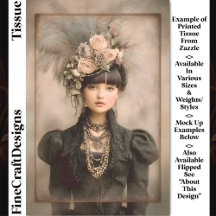 Dark Victorian Fashion, Feathers DX8L Decoupage
