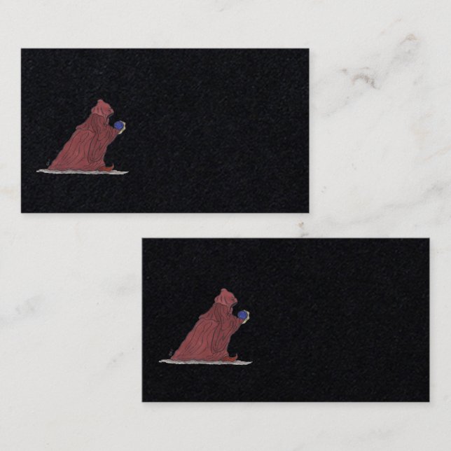 DARK WIZARD VISITKORT (Fram/baksida)