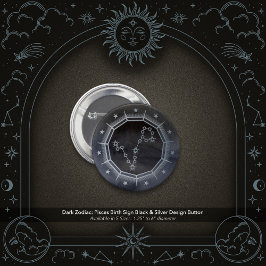 Dark Zodiac: Pisces Birth Sign Black & Silver Knapp