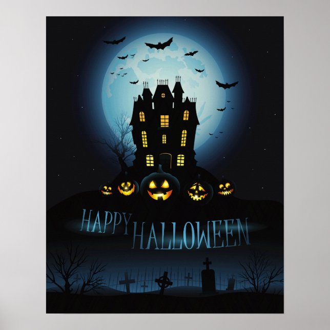 Darkly Elegant Halloween Poster (Framsidan)