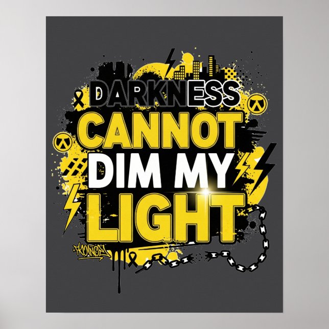 Darkness Can Not Dim My Light Poster (Framsidan)