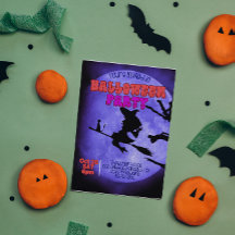 Darknight Halloween fest med söt katt med indrag