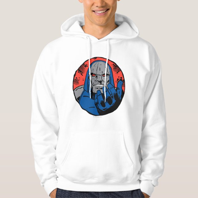Darkseid Head Shot 2 Hoodie (Framsida)