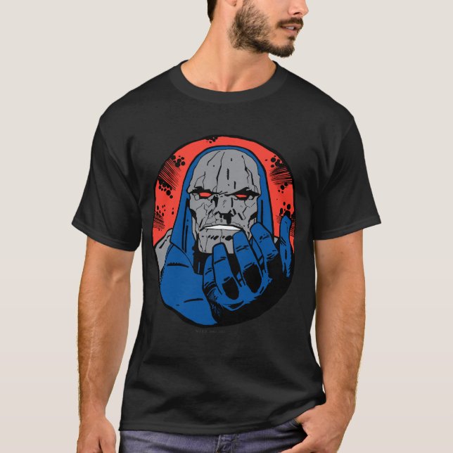 Darkseid Head Shot 2 Tee Shirt (Framsida)