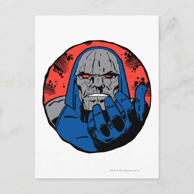Darkseid Head Shot 2 Vykort (Framsida)