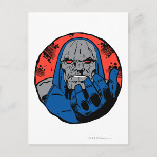 Darkseid Head Shot 2 Vykort