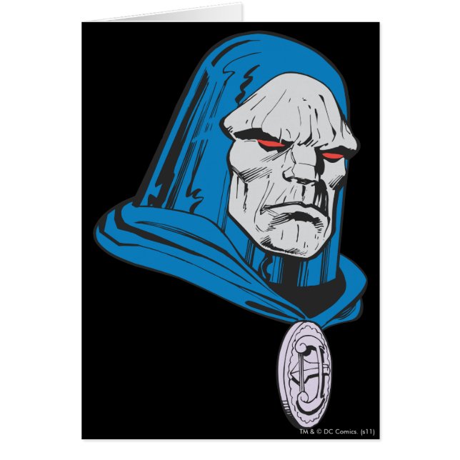 Darkseid Head Shot Hälsningskort (Framsidan)