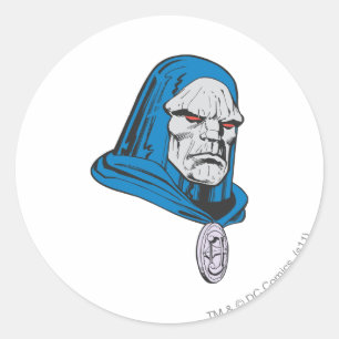 Darkseid Head Shot Runt Klistermärke