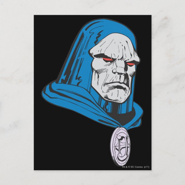 Darkseid Head Shot Vykort (Framsida)
