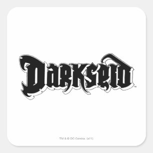 Darkseid Logotyp 2 Fyrkantigt Klistermärke