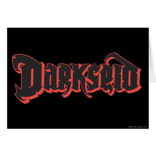 Darkseid-Logotyp Hälsningskort (Framsidan Horizontal)
