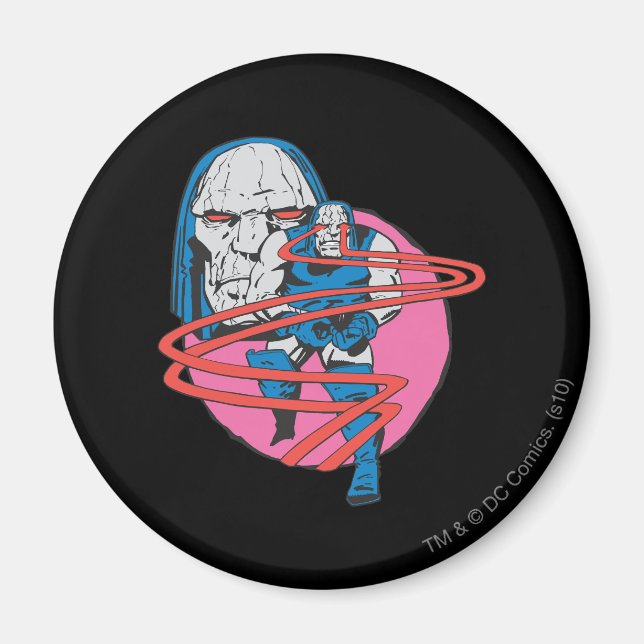 Darkseid Shoots Omega Beams Magnet (Framsidan)