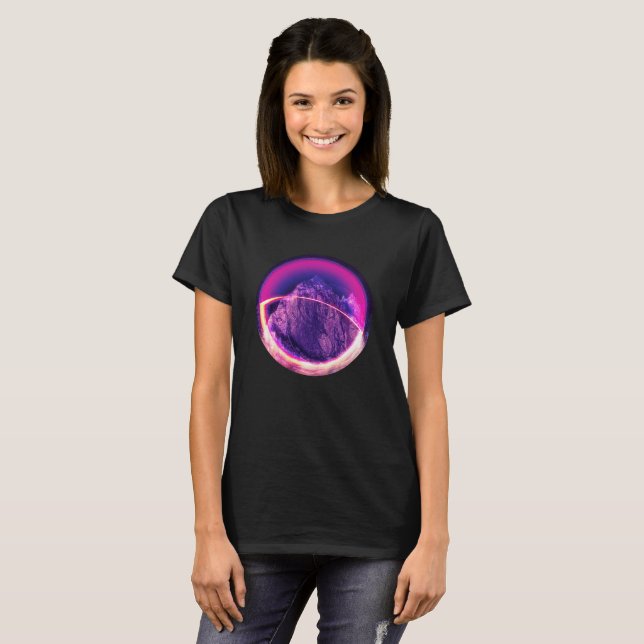 Darkside av månen t-shirt (Hel framsida)