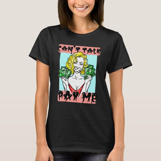Darkside Cant Talk Betalar Mee 2 T Shirt (Framsida)