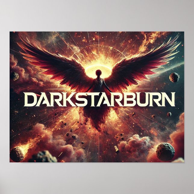 DarkStarBurn - Mörk Ängel Affisch (Framsidan)