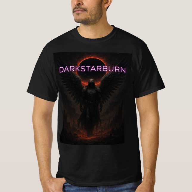 DarkStarBurn Mörk Angel Guardian T Shirt (Framsida)