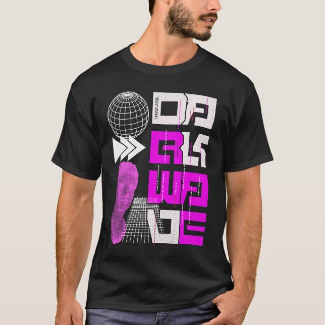 Darkwave Goth Post Punk Darkwaver T Shirt (Framsida)