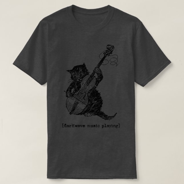 Darkwave Music Spelar T Shirt (Design framsida)