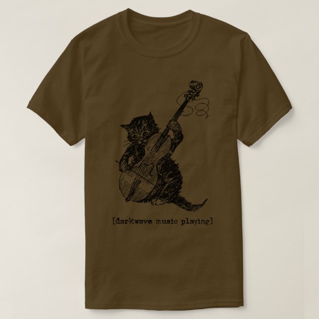 Darkwave Music Spelar T Shirt (Design framsida)