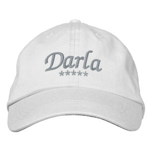 Darla Namn Broderad Keps