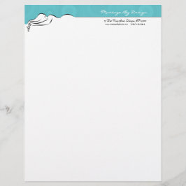 Darla [spa blue] Letterhead Brevhuvud