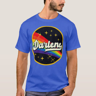 Darlene Rainbow in Space Vintage Stil T Shirt