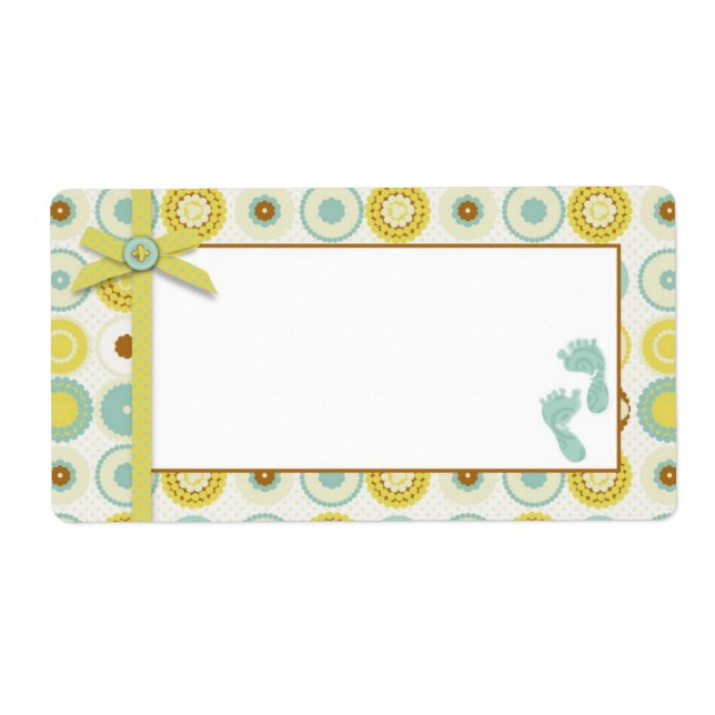 Darling Baby Toes Namn bricka Fraktsedel (Framsidan)