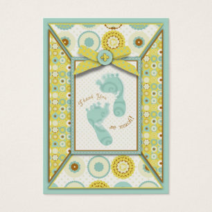 Darling baby Toes TY Gift Märkre Visitkort