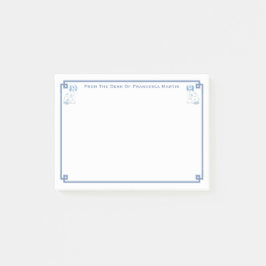 Darling Blue and White Stviddshire Spain Desk Post-it Block