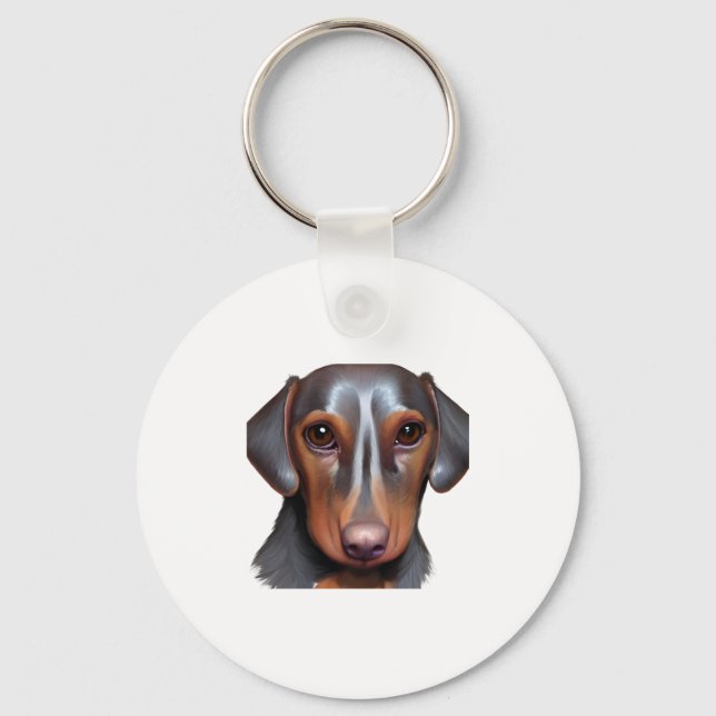 Darling Dachshund Nyckelring (Framsida)