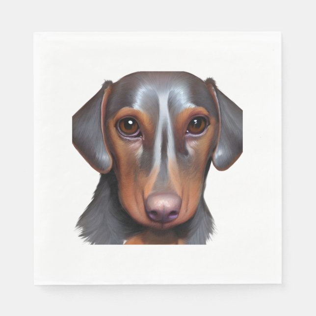 Darling Dachshund Pappersservett (Framsidan)