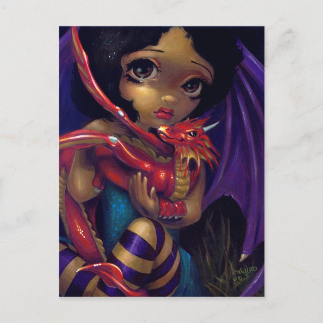 "Darling Dragonling I" vykort (Framsida)