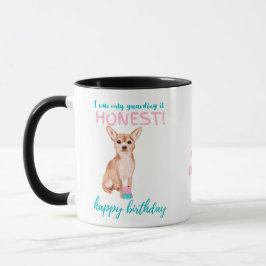 Darling Fawn Chihuahua MAMMA eller Pappor Birthday Mugg