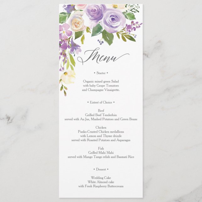 Darling Flora Menu Meny (Framsida)