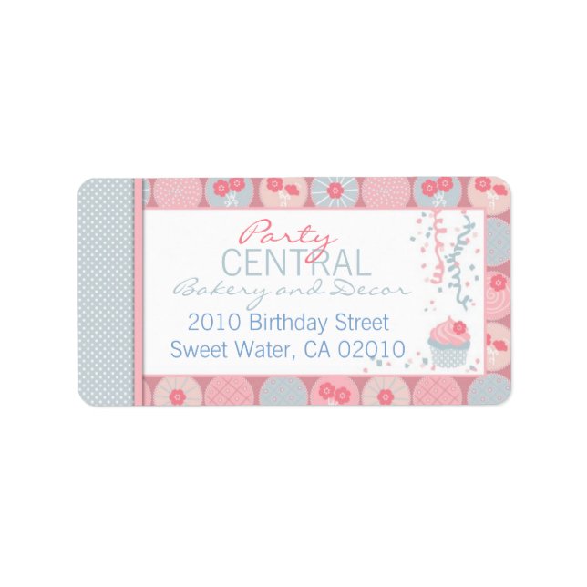 Darling Girl Business Address Label Adressetikett (Framsidan)